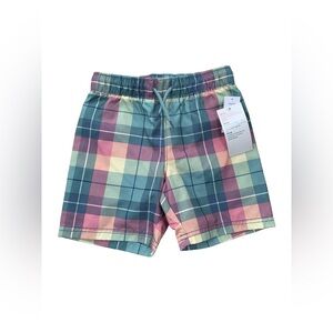 Old Navy NWT Size 4T Plaid Swim Trunks